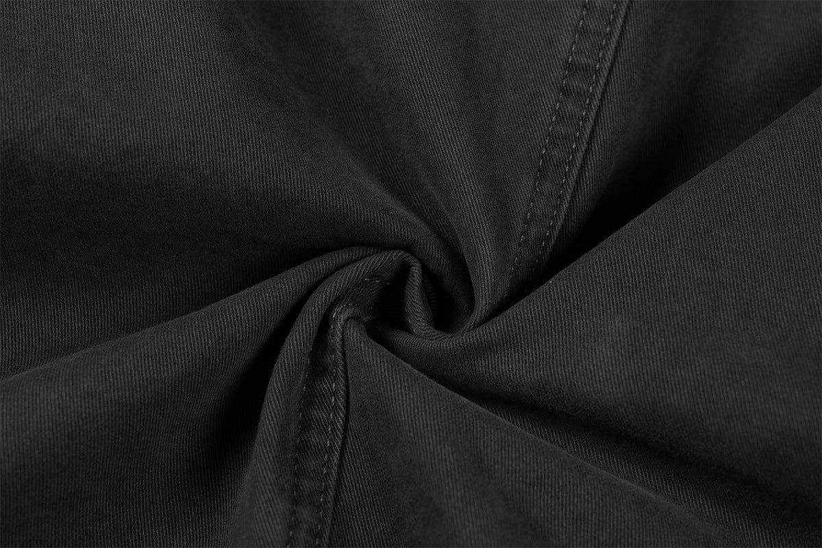 Veste Harrington boxy délavée – Col distressed vert militaire et coupe courte