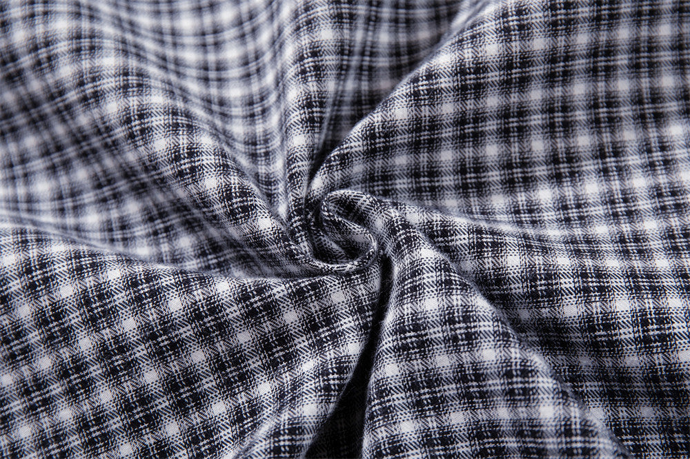 Plaid Zip-Up Bomber Jacket – Relaxed Fit Spread Collar Short Outerwear