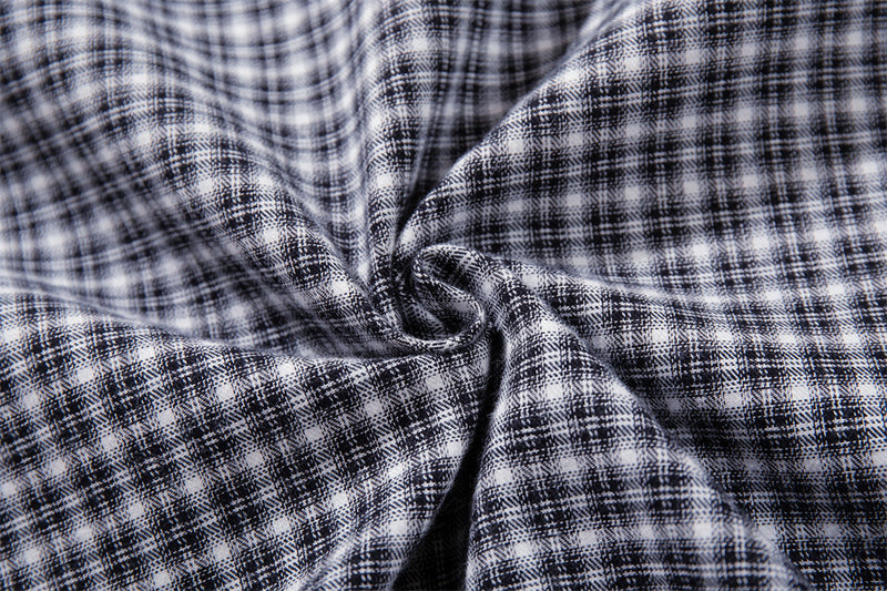 Plaid Zip-Up Bomber Jacket – Relaxed Fit Spread Collar Short Outerwear
