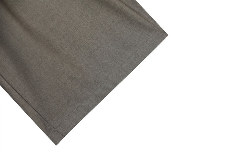 Wide-Leg Pleated Trousers with Drawstring Waist