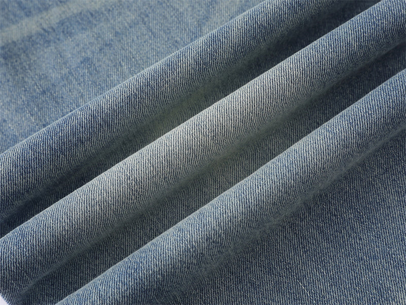 Wide-Leg Baggy Jeans Men – Light Blue Vintage Washed Straight Fit