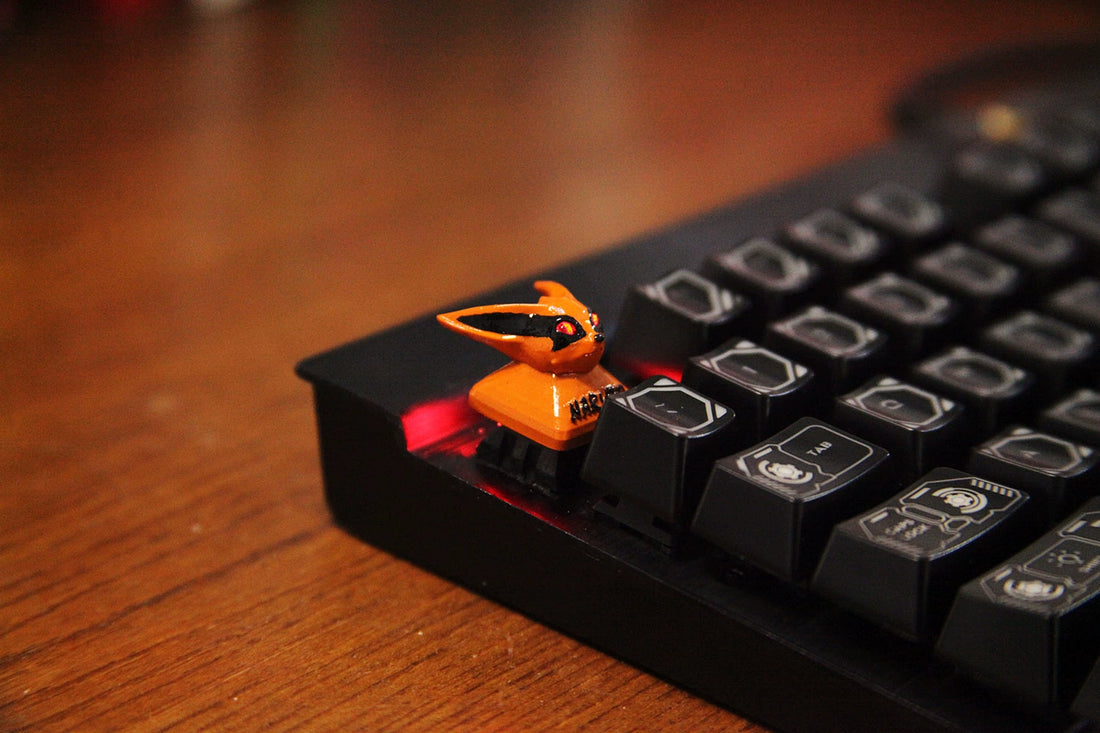 Kurama Naruto Keycap – Nine-Tails Fox | Custom Mechanical Keyboard Keycap