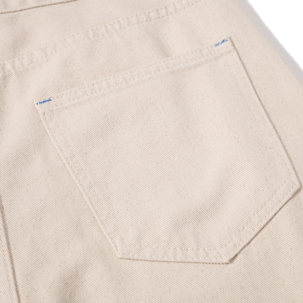 Jeans bootcut à jambes larges pour homme – Denim beige à coupe décontractée
