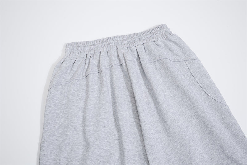 Pantalon de survêtement à jambes larges avec imprimé gothique – Pantalon molletonné baggy hip-hop