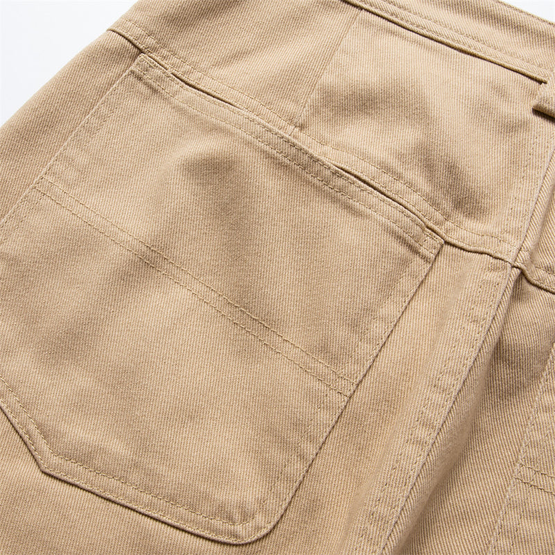 Baggy-Cargohose für Herren mit weitem Bein, Einsätzen und Workwear-Stil