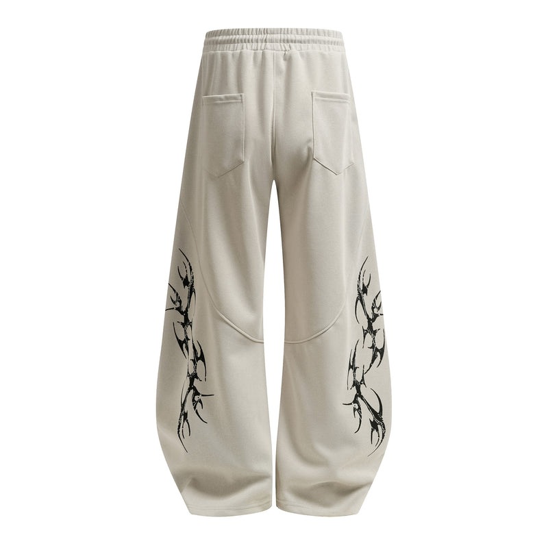 Sudadera extragrande con capucha y cremallera y estampado tribal — Conjunto urbano
