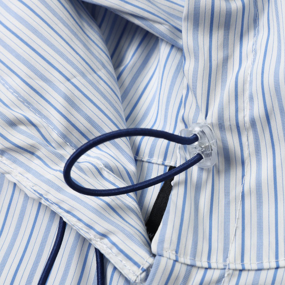 Striped Hooded Long-Sleeve Shirt – Relaxed Fit Button-Up