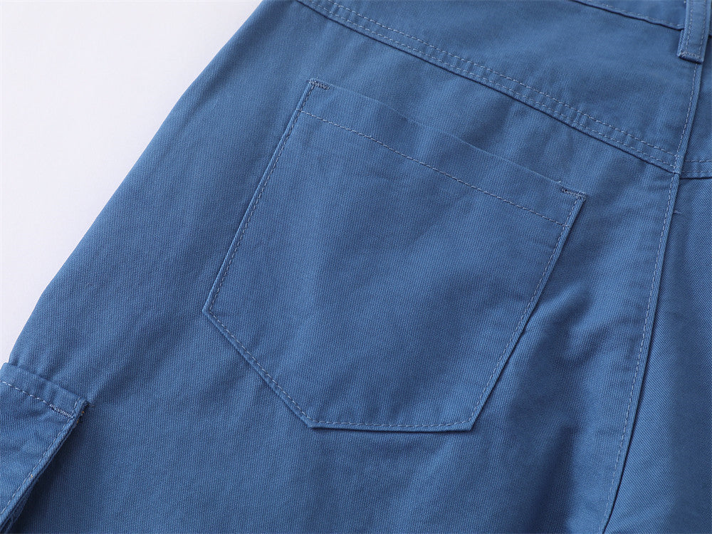 Men's Wide-Leg Cargo Pants – Relaxed Fit Multi-Pocket Workwear Trousers