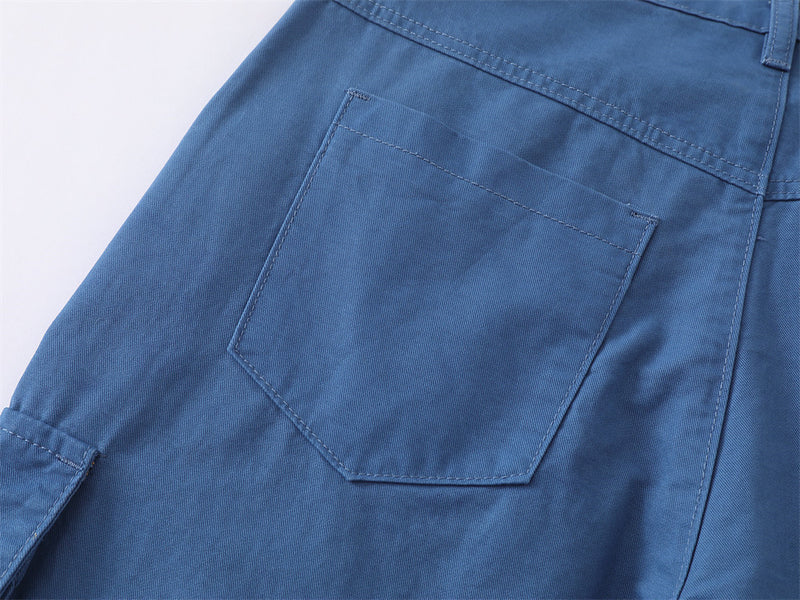Men's Wide-Leg Cargo Pants – Relaxed Fit Multi-Pocket Workwear Trousers