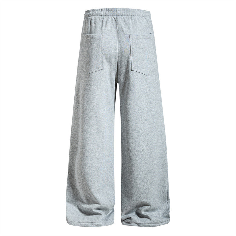Wide-Leg Sweatpants with Pegasus Embroidery & Crew Skatepark Graphic