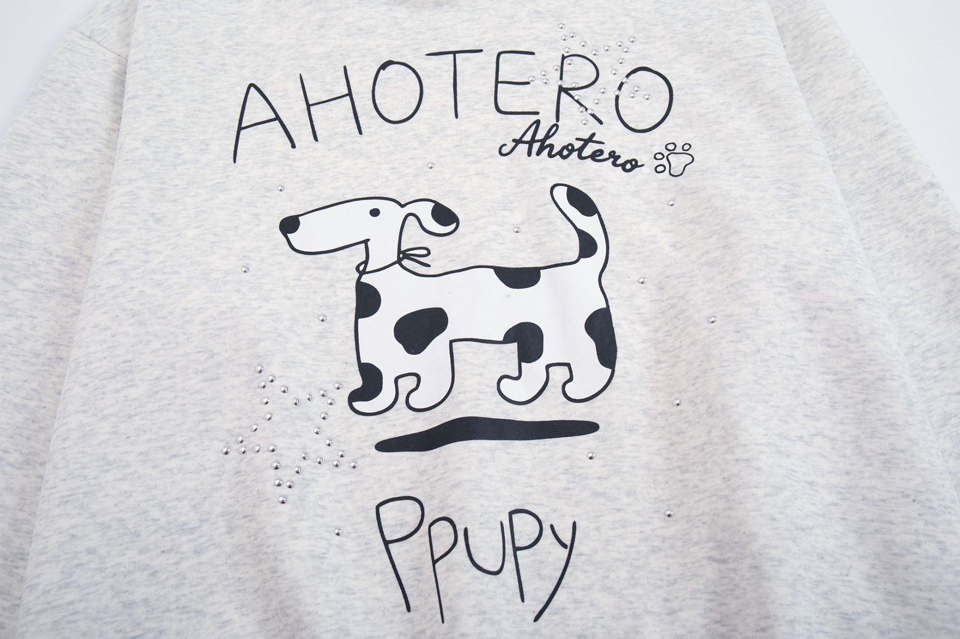 Sudadera Ahotero con capucha y estampado de dálmata – Gráfico de dibujos animados oversize