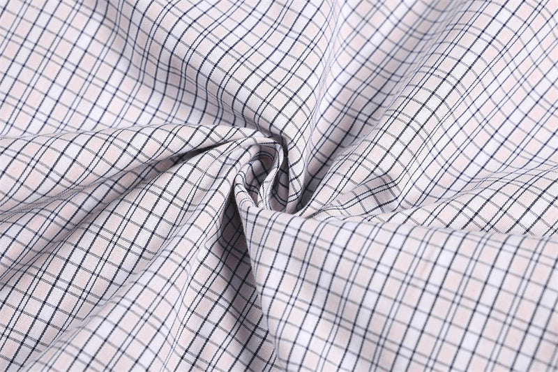 Plaid Wide-Leg Trousers – Men's Relaxed Fit Elastic Waist Pants