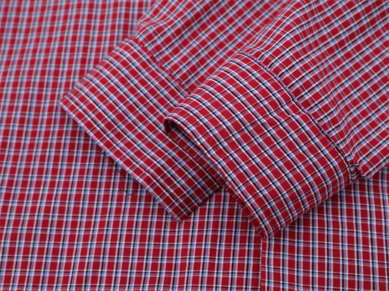 Men's Plaid Long Sleeve Oversized Button-Down Shirt with Drawstring Hem