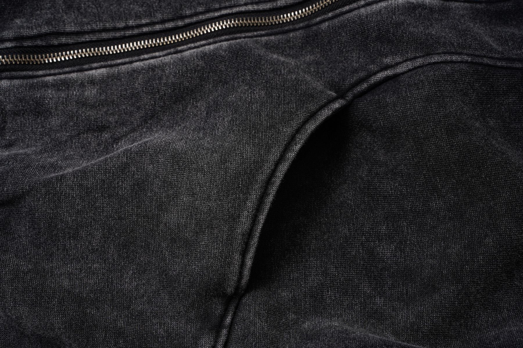 Oversized Acid Wash Zip-Up Hoodie – Deconstructed Streetwear Design