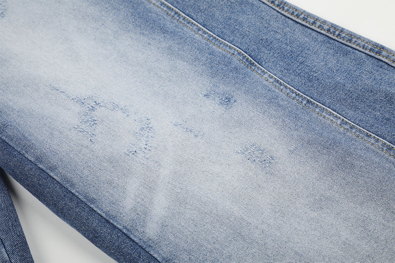 Light Blue Baggy Jeans – Double Waistband Wide-Leg Denim