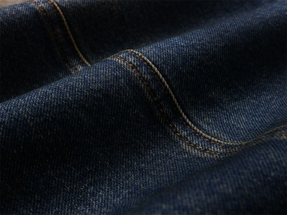 Baggy Jeans Men – Distressed Wide-Leg Barrel Fit with Deconstructed Seam Detail