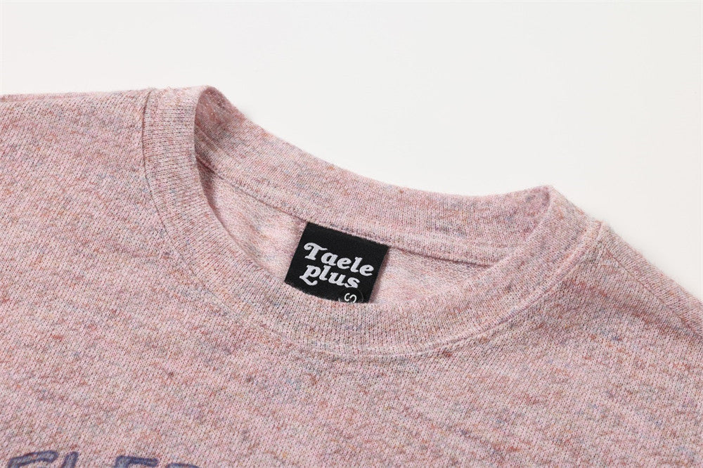 Floral Print Long-Sleeve T-Shirt – Men's Relaxed Fit Crew Neck