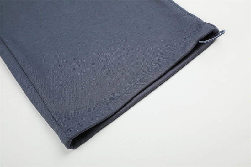 Pantalon de survêtement à jambes larges avec écusson étoile – Pantalon homme oversize à coupe droite