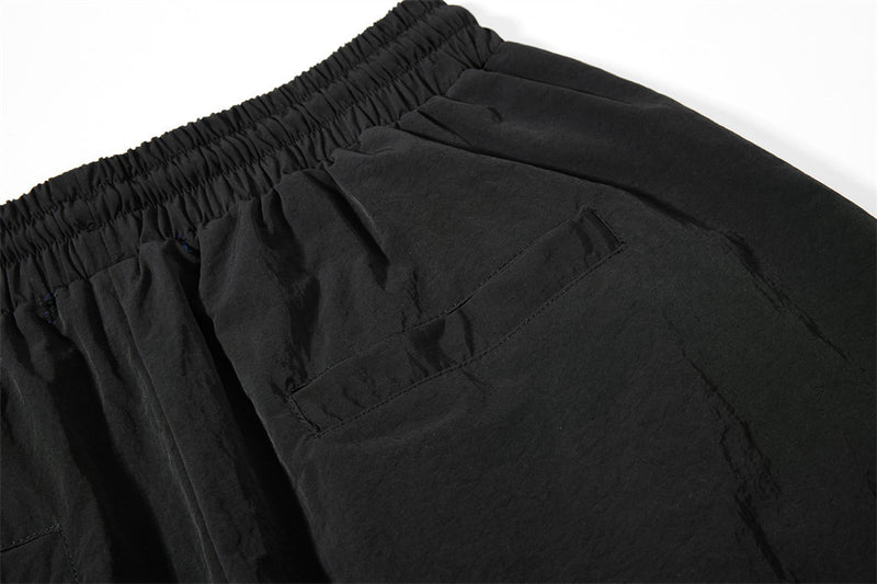 Wide-Leg Cargo Sweatpants with Star-Print Bandana Waistband