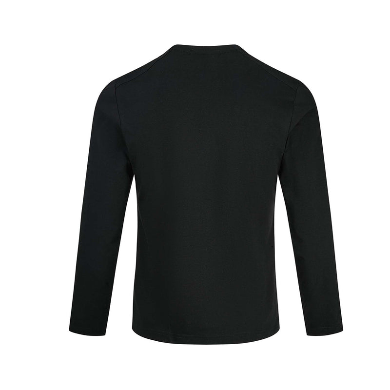 Men's Long Sleeve Crew Neck T-Shirt – Slim Fit Raglan Shoulder Tee