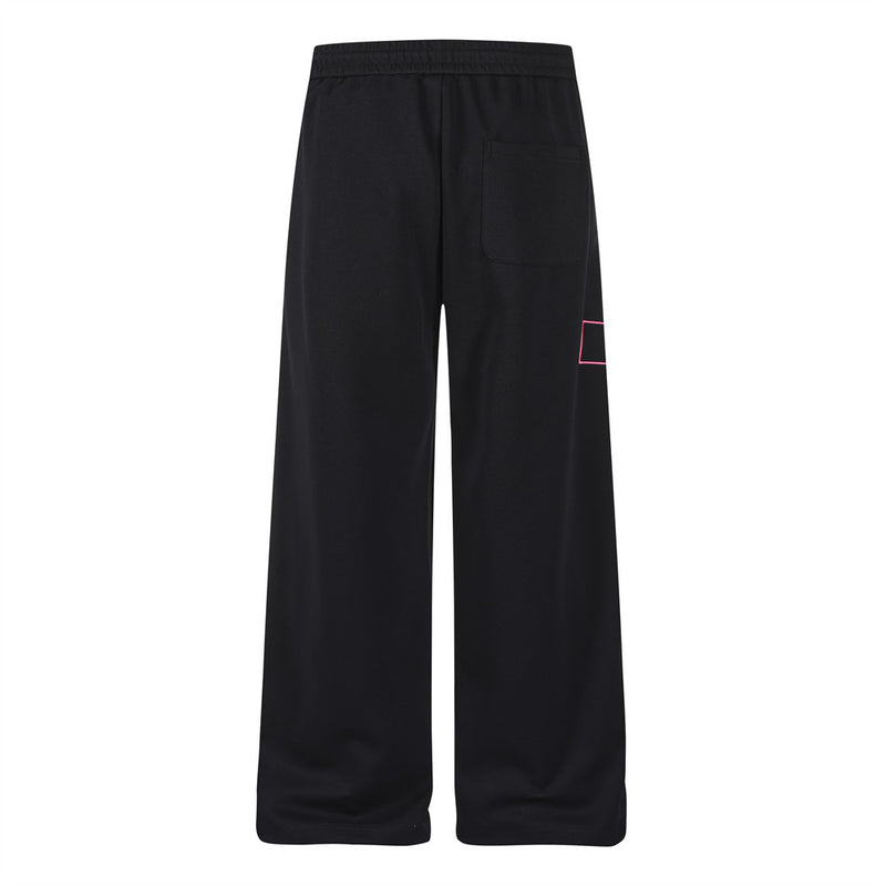 Wide-Leg Sweatpants with Cross Script Graphic Print
