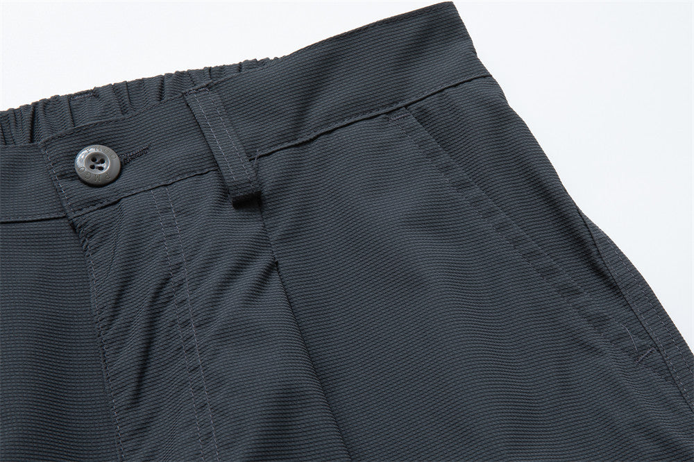 Wide-Leg Cargo Pants – Pleated Parachute Nylon, Relaxed Fit