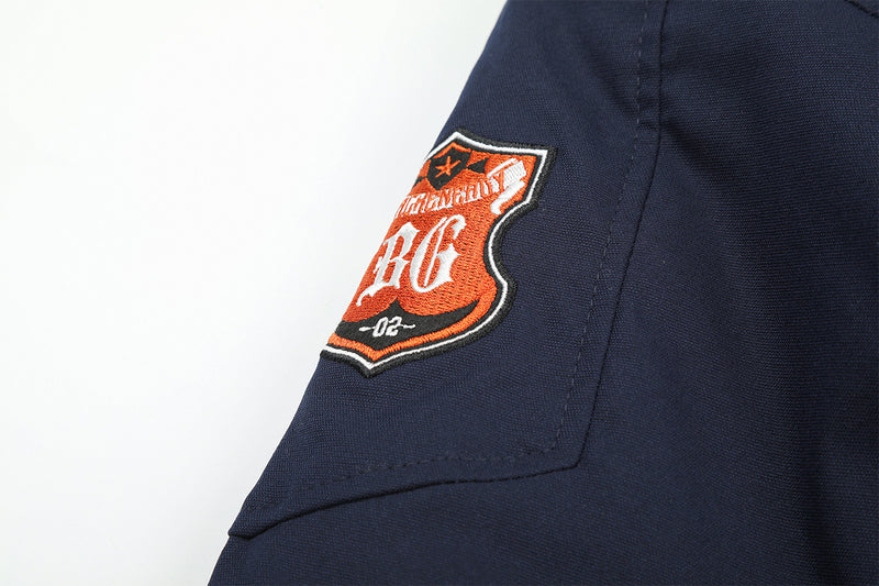 Chaqueta bomber acolchada para hombre con cuello de pelo sintético – Estilo universitario vintage americano