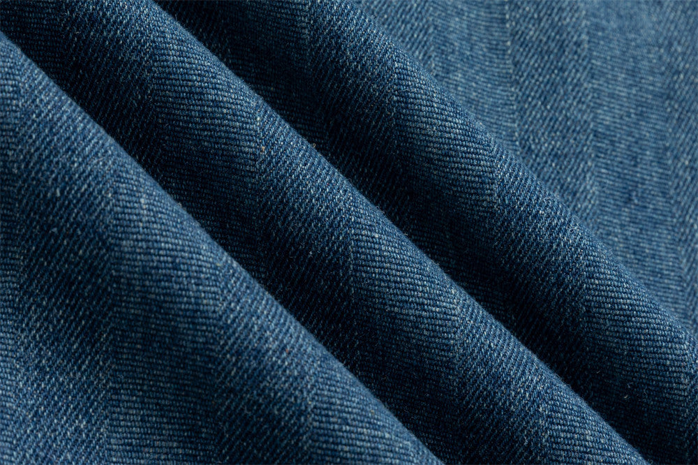 Oversized Washed Denim Shirt – Men's Long Sleeve Button-Up with Dual Chest