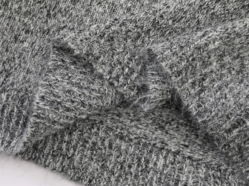 Pull homme demi-zip – Maille chinée et coupe décontractée