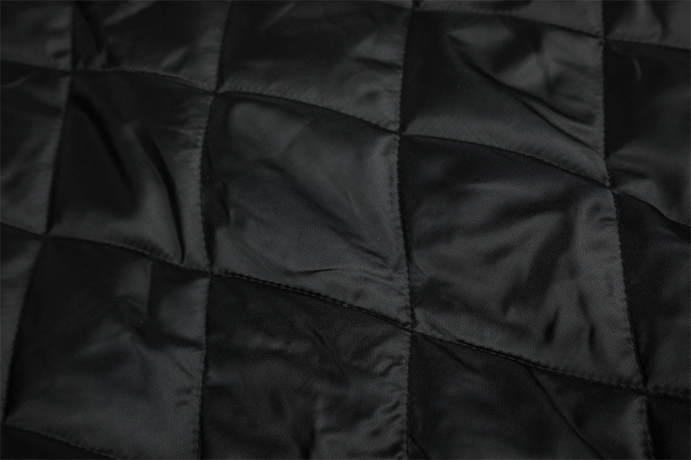 Men's Studded Bomber Jacket with Faux Fur Collar – High Street Winter Coat