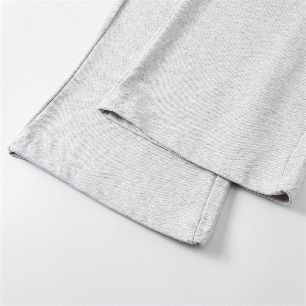 Sweathose mit weitem Bein, Cartoon-Charakter-Print und elastischem Bund