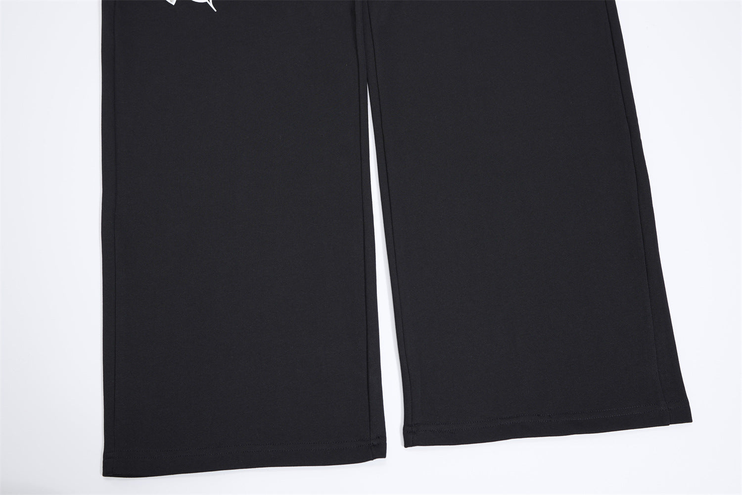 Pantalon de survêtement à jambes larges avec imprimé gothique – Pantalon molletonné baggy hip-hop
