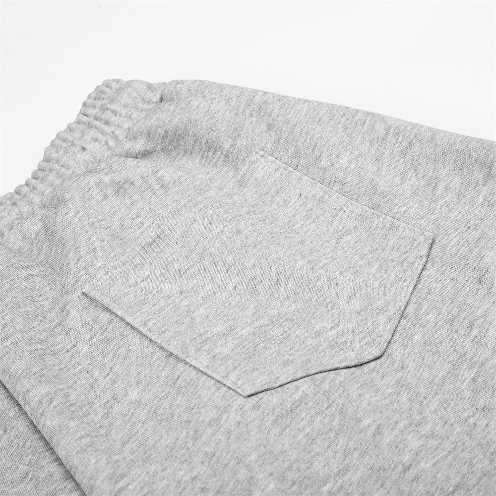 Pantalones de Chándal de Pierna Ancha con Texto de Strass – Corte Bombacho Extragrande con Cordón