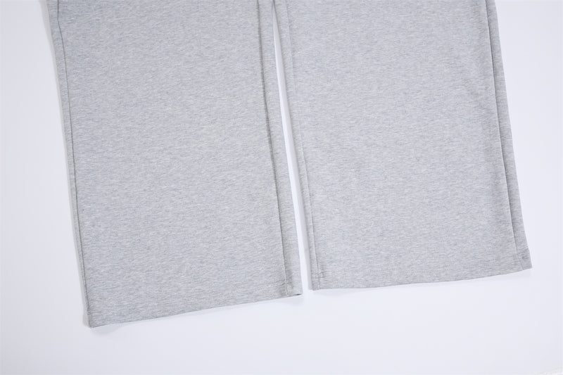 Wide-Leg Sweatpants with Plaid Waistband & Star Print – Trouvaille Graphic