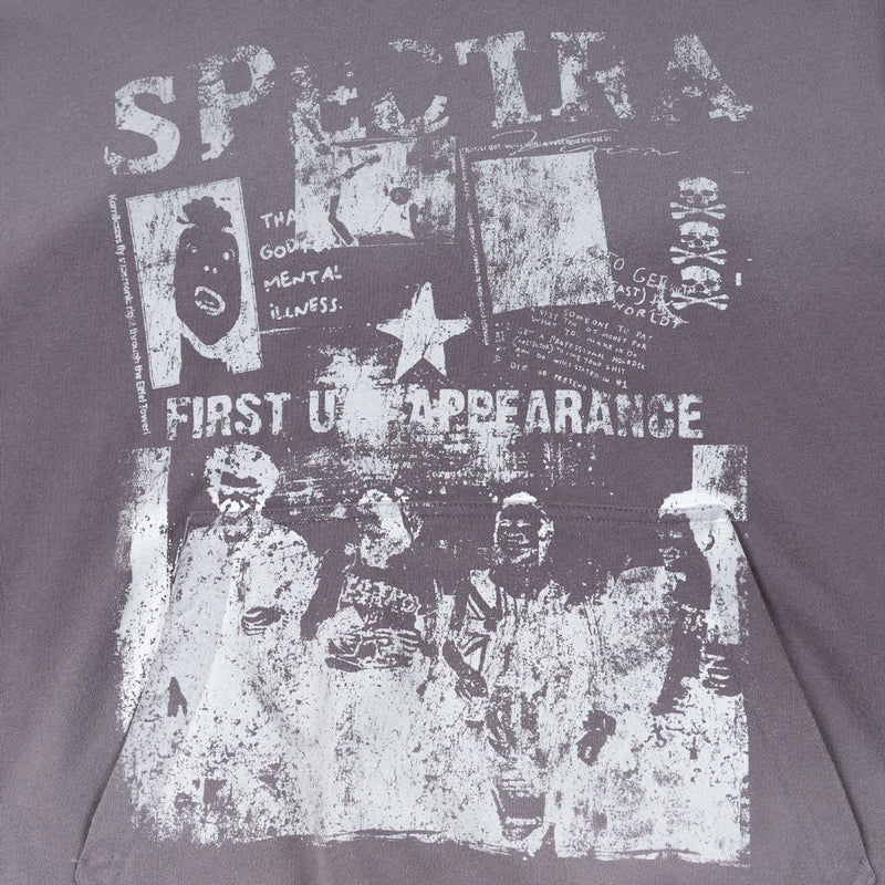 Spectra First Appearance Graphic Hoodie – Washed Vintage Oversized Pullover
