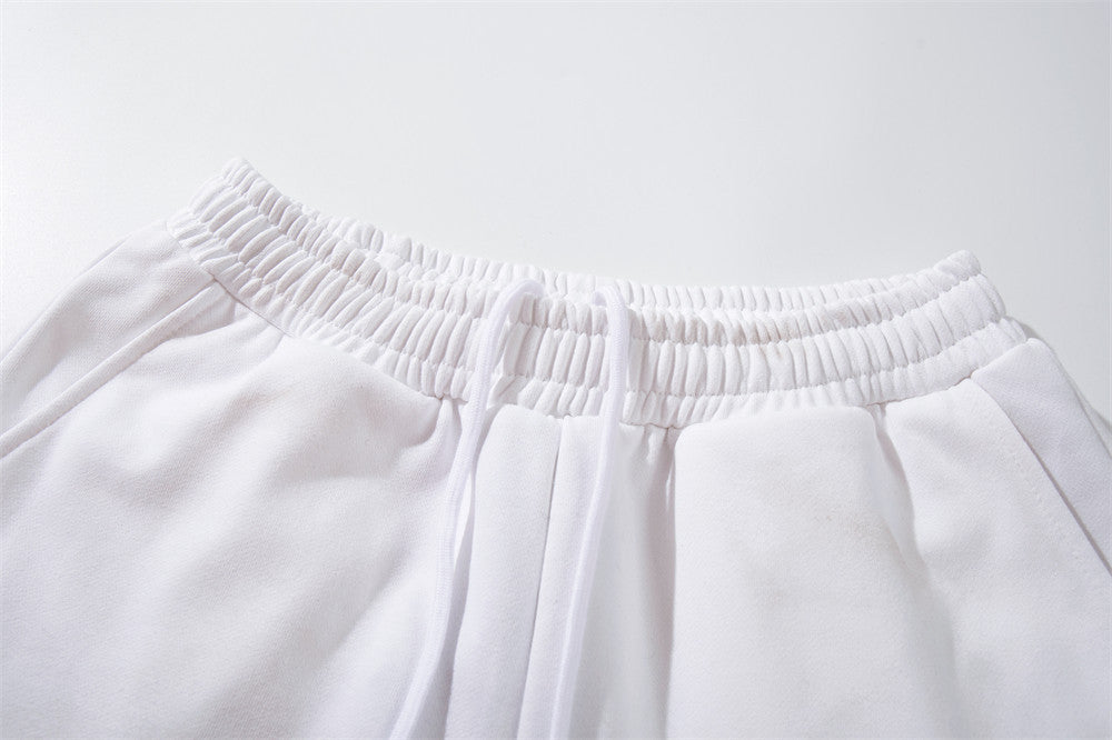 Pantalon de survêtement baggy large à imprimé graphique effet usé – Vintage Soul Rebirth