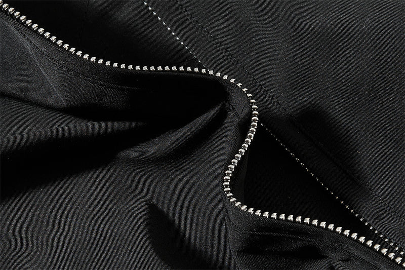 Veste cargo homme oversize à col montant et manches froncées