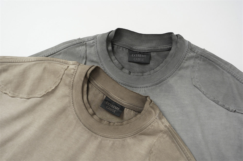 SEAKOFF Acid Wash Distressed Oversized Cotton Tee | Vintage