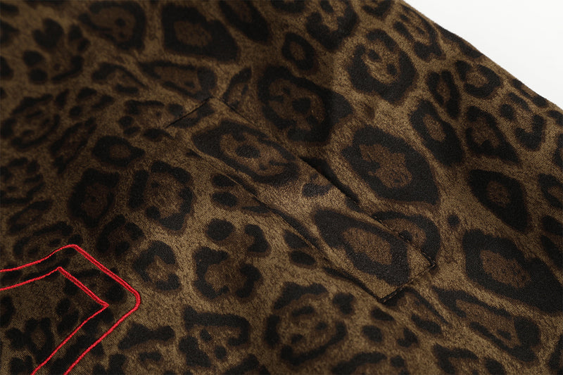Leoparden-Hoodie mit Reißverschluss und Design – bestickte Varsity-Streetwear-Jacke
