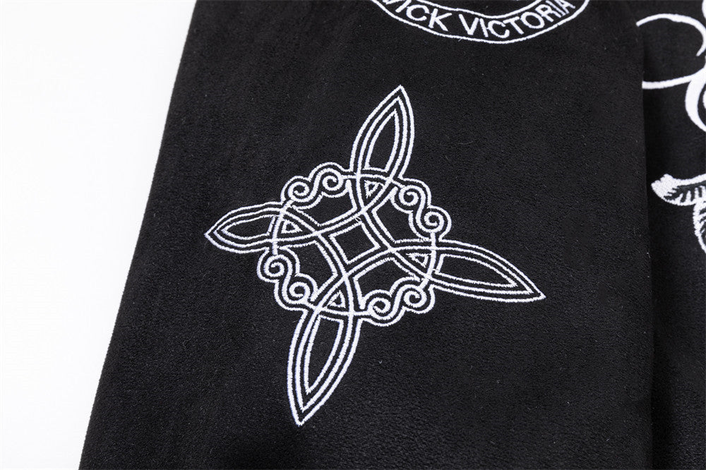Varsity-Bomberjacke mit Schriftzug-Stickerei und Tiger-Motiv, Colorblock-Raglan
