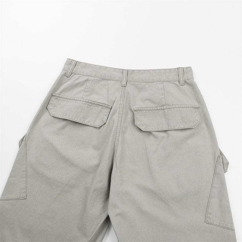 Pantalon cargo wide leg – Coupe décontractée workwear à poches multiples