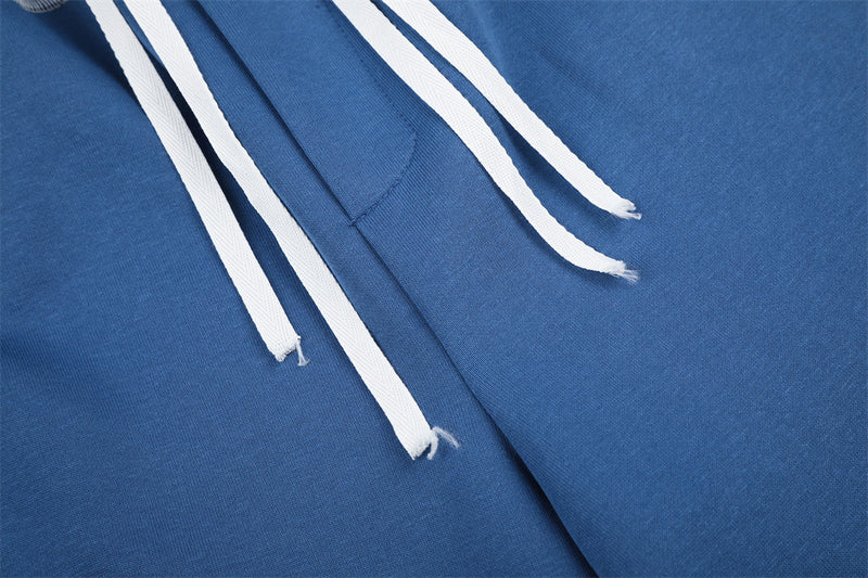 Pantalon de survêtement à jambes larges – Étoile bleue, bandes latérales et ceinture à pois