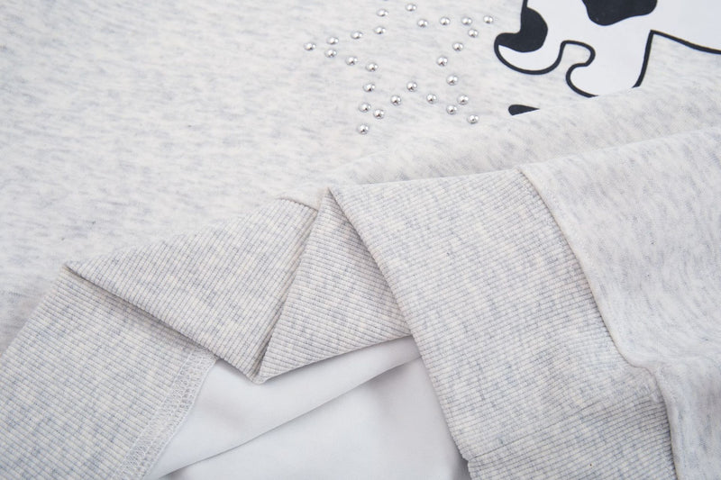 Sudadera Ahotero con capucha y estampado de dálmata – Gráfico de dibujos animados oversize