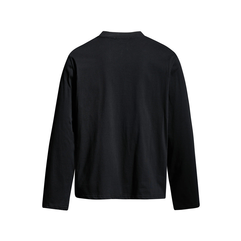 Long Sleeve T-Shirt for Men – Valley Retro Varsity Graphic Crew Neck Tee