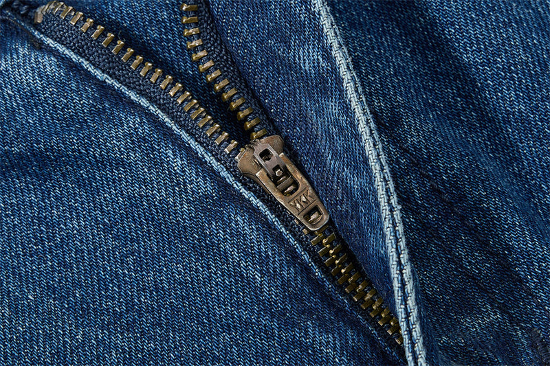 Wide-Leg Ripped Jeans – Men's Baggy Distressed Denim with Washed Finish
