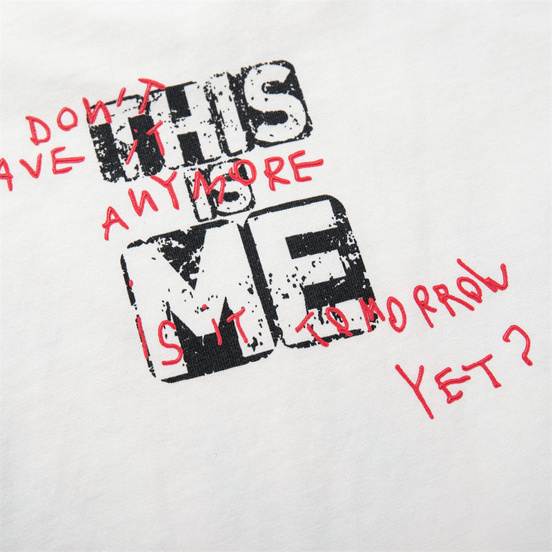 T-shirt graphique homme à manches longues – Imprimé collage en neuf panneaux, col rond décontracté