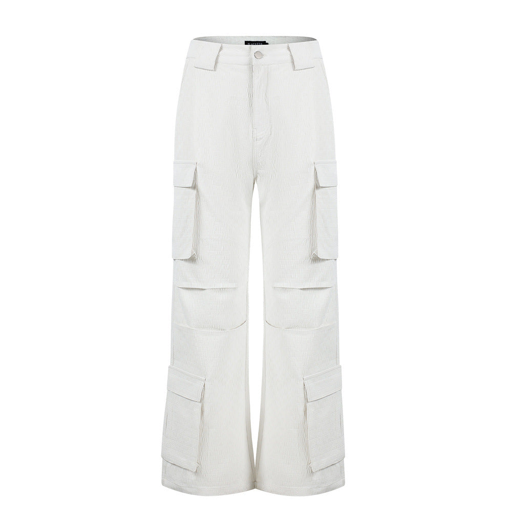Baggy Multi-Pocket Cargo Pants – Wide Leg Streetwear Trousers