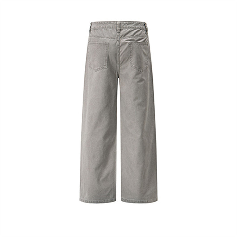 Baggy Cargo Pants for Men – Wide Leg Pleated Straight-Cut Workwear Trousers