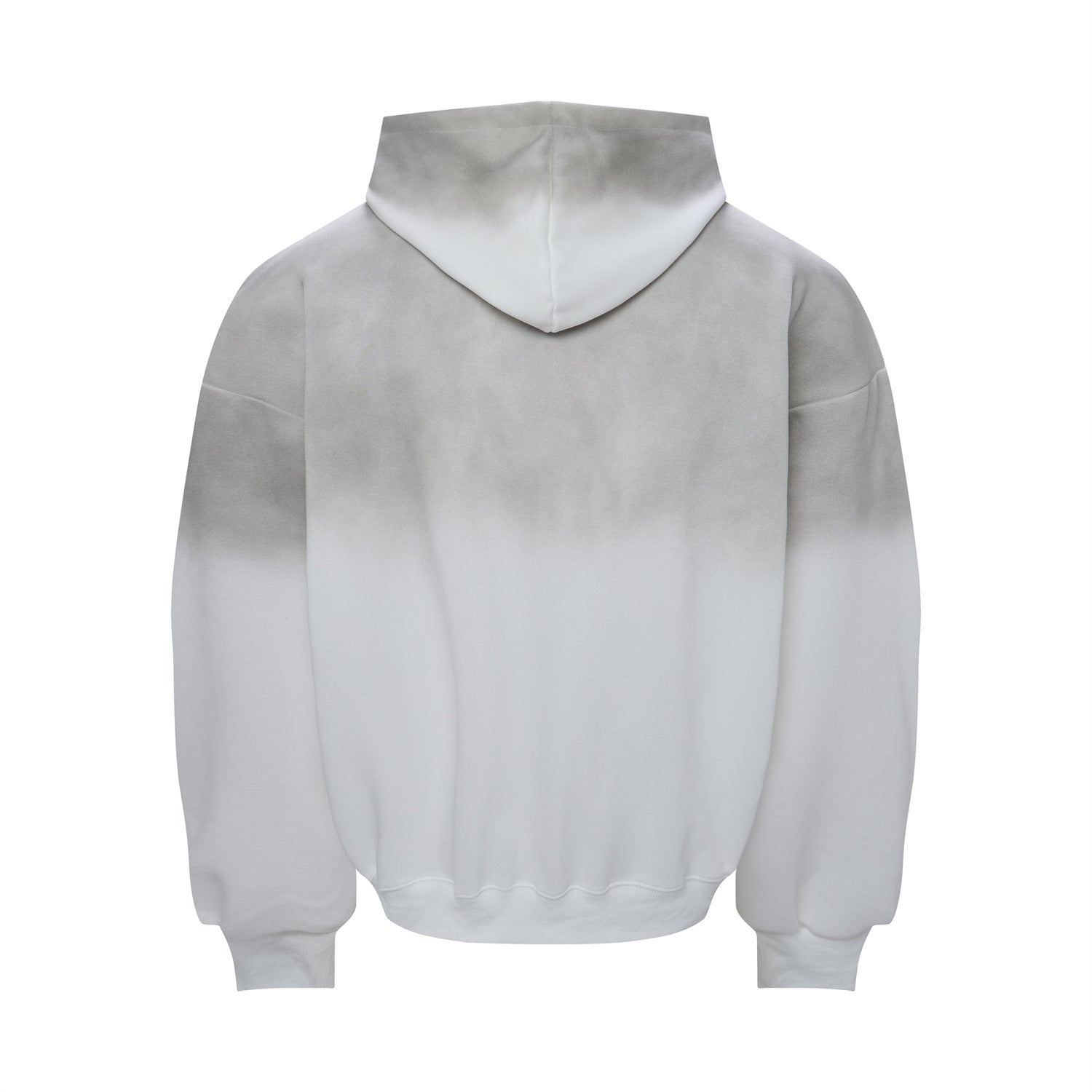 Graffiti Print Washed Distressed Oversized Hoodie