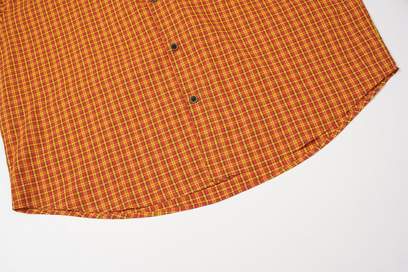Chemise en flanelle à carreaux bleus – Coupe décontractée, manches longues et boutonnage